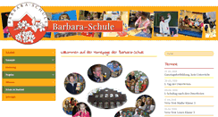 Desktop Screenshot of barbara-schule.de