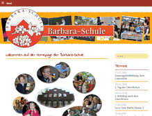 Tablet Screenshot of barbara-schule.de